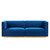 Modway Sanguine Channel Tufted Performance Velvet Modular Sectional Sofa Loveseat - Navy EEI-5824-NAV