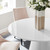 Modway Provision 47" Round Dining Table - White EEI-6101-WHI
