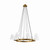 Modway Surround 8 Light Chandelier White Satin Brass Eei 5641 Whi Sbr