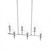 Modway Skylark 6-Light Chandelier - Clear Polished Nickel EEI-5651-CLR-PON