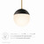 Modway Stellar 1-Light Pendant Light - Opal Satin Brass EEI-5653-OPA-SBR