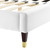 Modway Aviana Performance Velvet King Bed - White MOD-6839-WHI