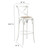 Modway Gear Bar Stool - White EEI-5668-WHI