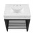 Modway Gridiron 30" Bathroom Vanity - White Black EEI-6106-WHI-BLK