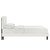 Modway Leah Chevron Tufted Performance Velvet Full Platform Bed - White MOD-7001-WHI
