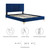 Modway Sofia Channel Tufted Performance Velvet Twin Platform Bed - Navy MOD-6983-NAV