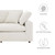 Modway Commix Down Filled Overstuffed Boucle 5-Piece Sectional Sofa - Ivory EEI-6368-IVO