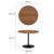 Modway Amuse 40" Dining Table - Black Walnut EEI-6249-BLK-WAL