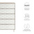 Modway Vespera 5-Drawer Chest - Oak White MOD-7082-OAK-WHI