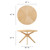 Modway Crossroads 47" Round Wood Dining Table - Oak EEI-3847-OAK