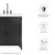 Modway Steamforge 30" Bathroom Vanity Cabinet (Sink Basin Not Included) - Black Walnut EEI-6128-BLK-WAL