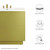 Modway Quantum 36" Bathroom Vanity Cabinet (Sink Basin Not Included) - Gold EEI-6134-GLD