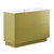 Modway Quantum 48 Single Sink Bathroom Vanity White Gold Eei 6431 Whi Gld