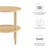 Modway Torus Round Side Table - Oak EEI-6527-OAK