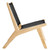 Modway Saorise Wood Accent Lounge Chair - Natural Black EEI-6543-NAT-BLK