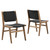 Modway Saorise Wood Dining Side Chair Walnutt Black Eei 6545 Wal Blk