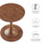 Modway Lina Round Mango Wood Side Table EEI-6573-WAL