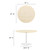 Modway Lippa 48" Round Artificial Travertine Dining Table EEI-6754-WHI-TRA