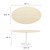 Modway Lippa 60" Oval Artificial Travertine Dining Table EEI-6757-WHI-TRA