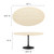Modway Lippa 60" Oval Artificial Travertine Dining Table EEI-6758-BLK-TRA