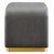 Modway Koda Performance Velvet Waterfall Stool - Brass Storm Gray EEI-6733-BRA-STG