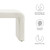 Modway Simba Boucle Fabric Waterfall Long Bench - Ivory EEI-6736-IVO