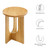 Modway Rivian Round Side Table - Oak EEI-6595-OAK