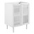Modway Calla 24 Perforated Metal Bathroom Vanity Cabinet Sink Basin Not Included White Eei 6621 Whi