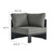 Modway Tahoe Outdoor Patio Powder-Coated Aluminum 5-Piece Sectional Sofa Set - Gray Charcoal EEI-6674-GRY-CHA