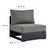 Modway Tahoe Outdoor Patio Powder-Coated Aluminum 5-Piece Sectional Sofa Set - Gray Charcoal EEI-6674-GRY-CHA