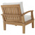 4 Piece Outdoor Patio Teak Set By ModernWay 5-1537-14-WHI-SET