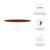 48" Oval Wood Coffee Table By ModernWay 5-2020-23