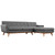 Right Facing Upholstered Fabric Sectional Sofa By Modernway 5 2119 4 Set 5 2119 4 Set