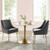Pleated Back Upholstered Performance Velvet Dining Chair Set Of 2 By ModernWay 5-4149-7