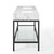 60" Black Stainless Steel Bathroom Vanity By ModernWay 5-4002-2-WHI