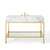 50" Gold Stainless Steel Bathroom Vanity By ModernWay 5-3999-7-WHI