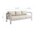 Outdoor Patio Aluminum Sofa By ModernWay 5-3917-19-BEI