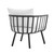 5 Piece Outdoor Patio Aluminum Set By ModernWay 5-3783-19-WHI