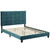 Tufted Button Upholstered Performance Velvet Full Platform Bed By ModernWay 13-5819-19