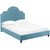 Performance Velvet Queen Platform Bed By Modernway 13 5812 19 13 5812 19