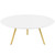 36 Round Wood Coffee Table With Tripod Base By Modernway 5 3663 7 Whi 5 3663 7 Whi