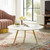36" Round Wood Coffee Table With Tripod Base By ModernWay 5-3663-7-WHI