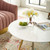 36" Round Wood Coffee Table With Tripod Base By ModernWay 5-3663-7-WHI