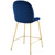 Gold Stainless Steel Leg Performance Velvet Counter Stool By ModernWay 5-3549-14