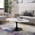 48" Oval Faux Marble Coffee Table By ModernWay 5-3537-2-WHI
