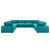 8 Piece Down Filled Overstuffed Sectional Sofa By Modernway 5 3363 20 5 3363 20