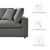 5 Piece Down Filled Overstuffed Sectional Sofa By ModernWay 5-3359-7