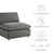 4 Piece Down Filled Overstuffed Sectional Sofa Set By ModernWay 5-3356-7