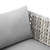 Sunbrella Basket Weave Outdoor Patio Aluminum Armchair By ModernWay 5-4541-20-GRY