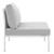 Sunbrella Outdoor Patio Aluminum Armless Chair By ModernWay 5-4959-23-GRY